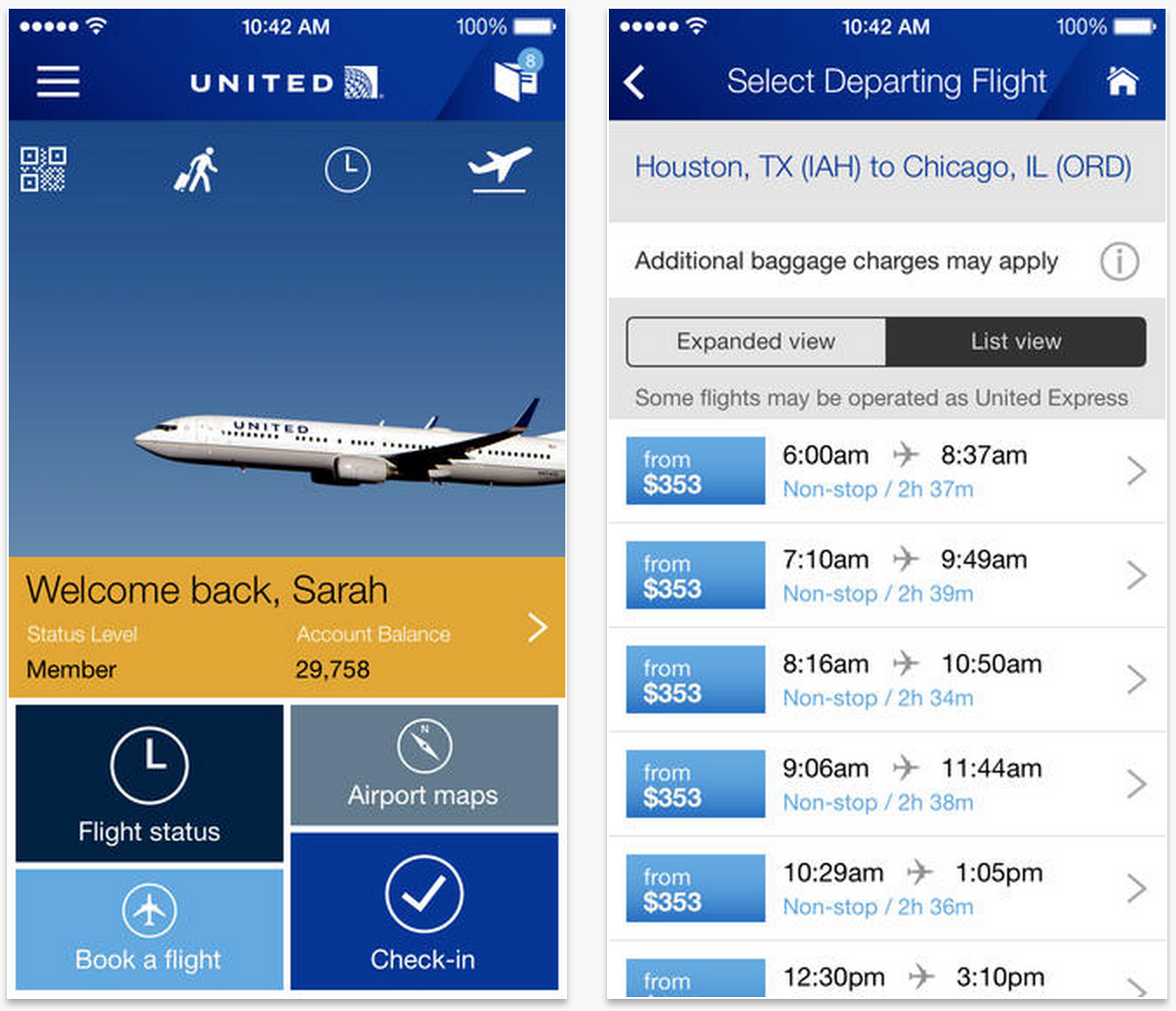 united airline app for mac